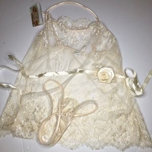 Coquette Ivory Lingerie Set, One Size